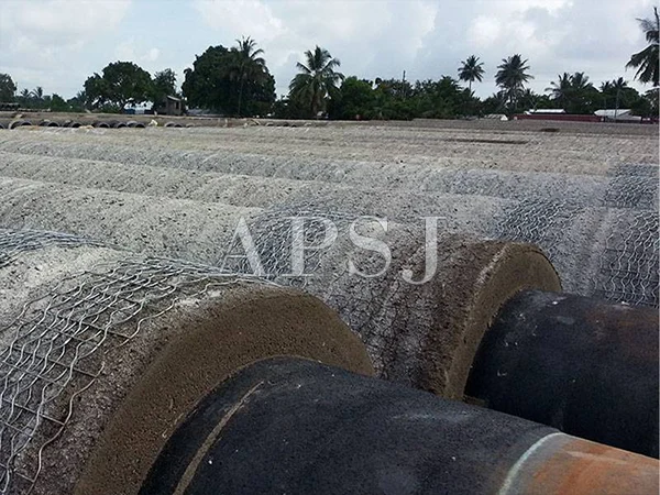 Pipeline reinforced mesh for pipeline concrete weight coating reinforced.